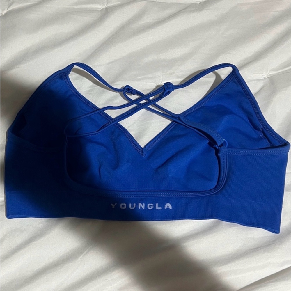 YoungLA Vibrant Blue Strappy Sports Bra
